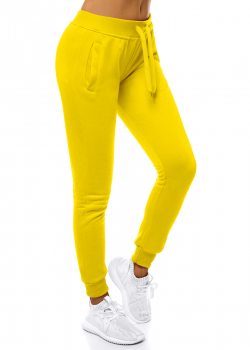 Спортен дамски панталон в жълт цвят JS/CK01